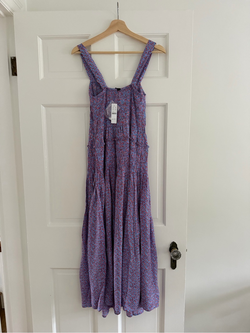 J. Crew Lavender Purple Smocked Midi Dress - Picture 5 of 7